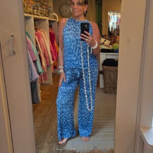 Broek Panter Jeansblauw