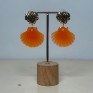 Oorbellen Shell Oranje
