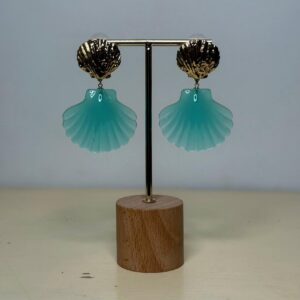 Oorbellen Shell Turquoise