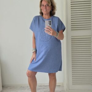 Dress Eva Jeansblauw