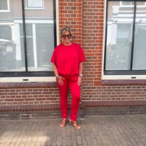 Tweedelig Pak Noor Rood