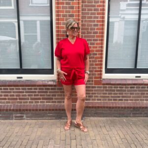 Tweedelig Pak Mia Rood