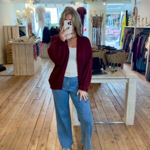 Vest April Bordeauxrood
