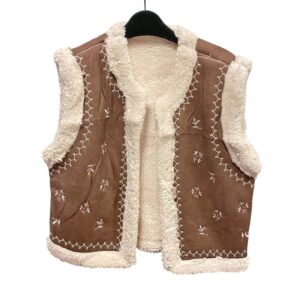 Gilet Eva Chocoladebruin