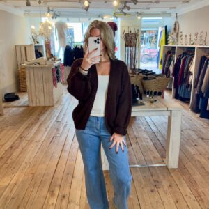 Vest April Chocoladebruin