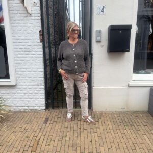 Vest Dominique Chocoladebruin