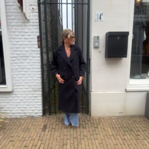 Manteljas Abby Donkerblauw