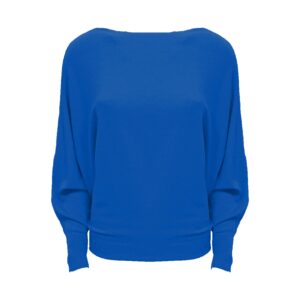 Vleermuismouw Trui Mia Kobaltblauw