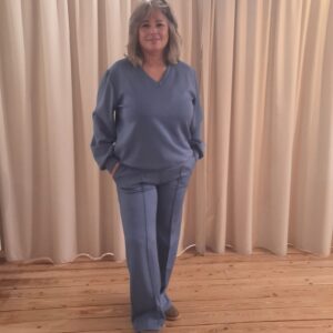 Tweedelig Pak Isa Jeansblauw