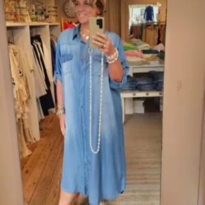 Jurk Lotte Jeansblauw