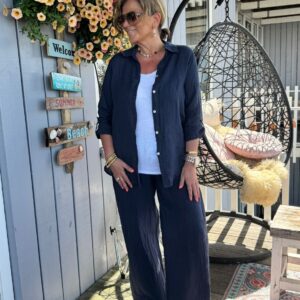 Broek Selena Donkerblauw