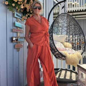 Broek Sandra Roestbruin