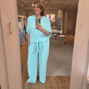 Tweedelig Pak Vera Turquoise