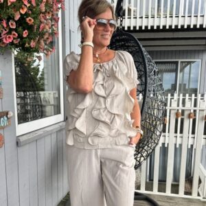 Tweedelig Pak Jamie Beige