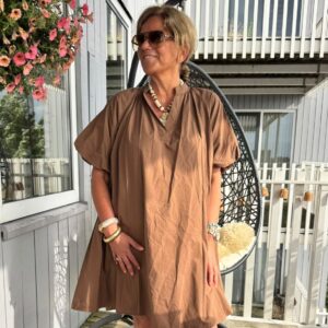Jurk Femke Cognac