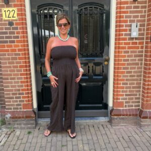 Jumpsuit Claudia Chocoladebruin
