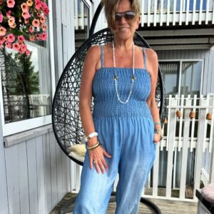 Jumpsuit Sophie Jeansblauw