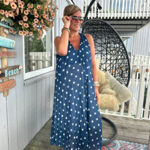 Jurk Danielle Donkerblauw