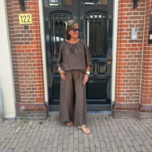 Blouse Sophia Chocoladebruin