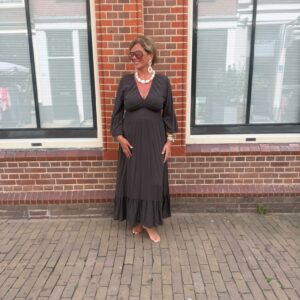 Jurk Monique Chocoladebruin