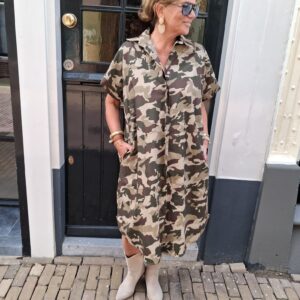 Jurk Milou Leger
