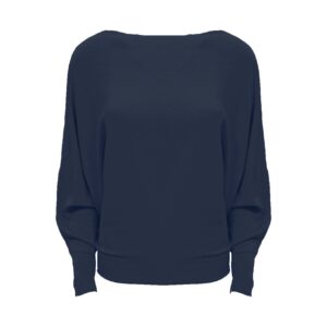 Vleermuismouw Trui Dewi Donkerblauw
