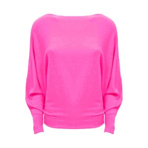 Vleermuismouw Trui Dewi Fuchsia