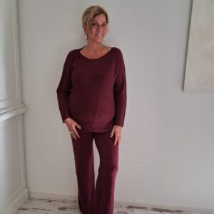 Tweedelig Pak Hailey Bordeauxrood
