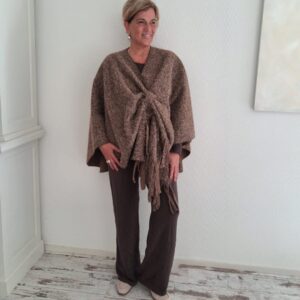 Omslagdoek Vera Chocoladebruin