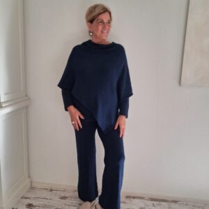 Poncho Lieke Donkerblauw