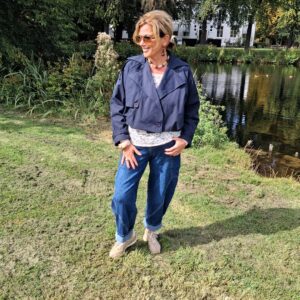 Trenchcoat Nina Donkerblauw