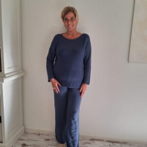 Tweedelig Pak Hailey Jeansblauw