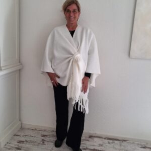 Omslagdoek Vera Roomwit