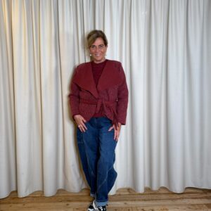 Vest Jill Bordeauxrood